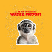 Monkey Sticker - Cute Animal Vinyl Decal, Monkey Wall Art, Fun Jungle Decor, Car Stickers & Party Favors