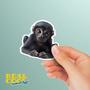 Monkey Sticker - Cute Animal Vinyl Decal, Monkey Wall Art, Fun Jungle Decor, Car Stickers & Party Favors