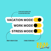 Vacation Mode Sticker - Funny Vacation Sticker for Laptops, Travel Journal & Water Bottles, Summer Beach Decor, Vacation Planner Accessory