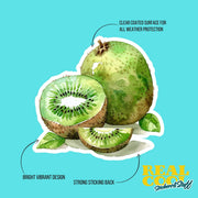 Kiwi Sticker - Watercolor Kiwi Decal for Laptops, Water Bottles & Notebooks | Cute Fruit Art Decor