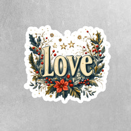 Love Sticker | Cute Love Quotes Decal | Aesthetic Vinyl Stickers for Laptops, Water Bottles, & Notebooks | Gifts for Her