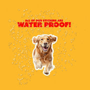 Golden Retriever Running Sticker - Golden Retriever Decal for Water Bottles, Car & Laptop - Cute Golden Retriever Dog Vinyl Art