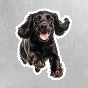 Running Cocker Spaniel Sticker - Vinyl Dog Decal, Cute Cocker Spaniel Art, Pet Lover Gift, Car Laptop Sticker, Dog Owner Accessory