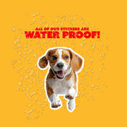 Beagle Running Sticker - Beagle Decal for Water Bottles, Car & Laptop - Cute Beagle Dog Vinyl Decal