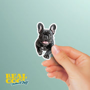French Bulldog Running Sticker - Frenchie Decal for Water Bottles, Car & Laptop - Cute French Bulldog Dog Vinyl Decal