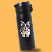 French Bulldog Running Sticker - Frenchie Decal for Water Bottles, Car & Laptop - Cute French Bulldog Dog Vinyl Decal