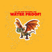 Flying Dragon Sticker - Cute Dragon Decal for Water Bottle, Cartoon Sticker, Playful Home Decor & Gift Ideas