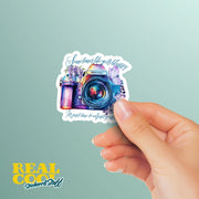 Sometimes The World Gets Blurry Sticker - Motivational & Inspirational Decal for Positive Mindset Focus Adjustment