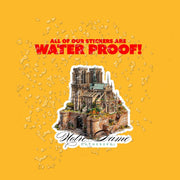 Notre-Dame Cathedral Sticker | Waterproof Vinyl | Paris Lover Gift | Travel Souvenir | Wall Decor & Aesthetic Laptop Sticker