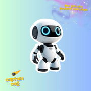 Robot Stickers - Robot Decals - The Galactic Goobers Sticker Collection