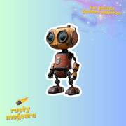 Robot Stickers - Robot Decals - The Galactic Goobers Sticker Collection