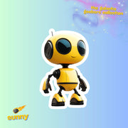 Robot Stickers - Robot Decals - The Galactic Goobers Sticker Collection