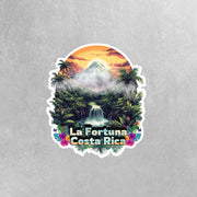 Costa Rica Sticker | La Fortuna Travel Decal, Waterproof & Durable Vinyl | Perfect Souvenir Gift for Travelers and Nature Lovers