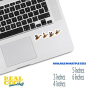 Duck Sticker | Flying Ducks Vinyl Decal for Car, Laptop & Water Bottle | Cute Outdoor Nature Gift
