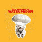 Maltese Sticker - Maltese Parachute Decal for Water Bottles, Car & Laptop - Cute Maltese Dog Vinyl Art