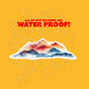 Mountain Range Sticker | Watercolor Nature Sticker for Laptop, Water Bottle, & Outdoor Enthusiasts