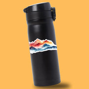 Mountain Range Sticker | Watercolor Nature Sticker for Laptop, Water Bottle, & Outdoor Enthusiasts