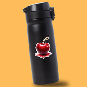 Wet Cherry Sticker, Cute Cherry Fruit Decal, Waterproof Sticker for Laptops & Water Bottles, Aesthetic Cherry Design