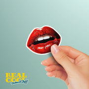 Red Lips Sticker | Sexy Lips Sticker | Cherry Red Lips Sticker
