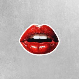Red Lips Sticker | Sexy Lips Sticker | Cherry Red Lips Sticker