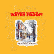 New Hope Pennsylvania Sticker | Vintage Travel Decor | Scenic Souvenir, Laptop, Water Bottle, Car Decal, Gift for Travelers