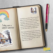 New Hope Pennsylvania Sticker | Vintage Travel Decor | Scenic Souvenir, Laptop, Water Bottle, Car Decal, Gift for Travelers