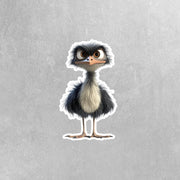 Emu Sticker: Cute Emu Vinyl Decal for Laptops, Water Bottles & Notebooks - Perfect Gift for Animal Lovers and Nature Enthusiasts