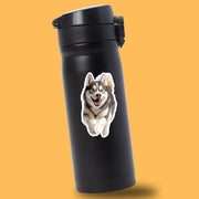 Siberian Husky Sticker | Cute Dog Vinyl Decal for Water Bottles, Car & Laptop | Perfect Husky Running Design