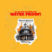 French Quarter Sticker | New Orleans Travel Decal, Vintage Louisiana Souvenir, NOLA Art, Gift for City Lovers & Travelers