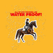 Dressage Sticker | Horse Sticker for Equestrian Enthusiasts, Horse Lovers, & Riders, Perfect for Helmets and Gear