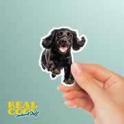 Running Cocker Spaniel Sticker - Vinyl Dog Decal, Cute Cocker Spaniel Art, Pet Lover Gift, Car Laptop Sticker, Dog Owner Accessory