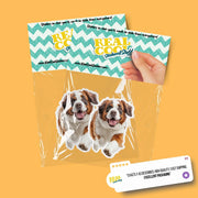 Saint Bernard Running Sticker - Saint Bernard Decal for Water Bottles, Car & Laptop - Cute Saint Bernard Dog Vinyl Decal