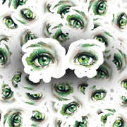 Green Eyes Sticker - Crying Eyes Sticker - Pretty Eyes Sticker
