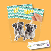 Pug Running Sticker - Pug Decal for Water Bottles, Car & Laptop - Cute Pug Dog Vinyl Decal