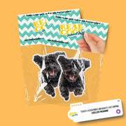 Poodle Running Sticker - Poodle Decal for Water Bottles, Car & Laptop - Cute Poodle Dog Vinyl Decal