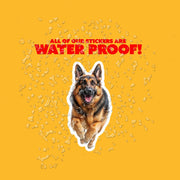 German Shepherd Running Sticker - German Shepherd Decal for Water Bottles, Car & Laptop - Cute German Shepherd Vinyl Decal