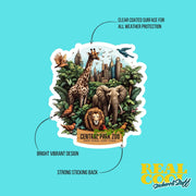 Central Park Zoo Sticker | Cute New York Wildlife Decal | Gift for Animal Lovers & Nature Enthusiasts | Explore NYC