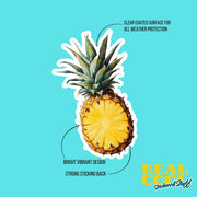 Pineapple Sticker: Cute Pineapple Decal for Laptops, Water Bottles & Notebooks | Tropical Fruit Vinyl Sticker
