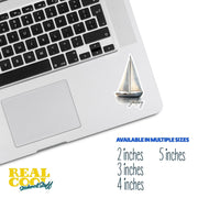 Sailboat Sticker | Waterproof Sailing Sticker for Laptops, Water Bottles & Phone Cases, Nautical Decor, Gift for Sailors
