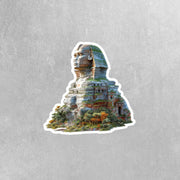 Great Sphinx of Giza Sticker | Egyptian Art Decal | Unique Sphinx Design for Laptops, Water Bottles & More