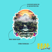 Costa Rica Sticker | La Fortuna Travel Decal, Waterproof & Durable Vinyl | Perfect Souvenir Gift for Travelers and Nature Lovers