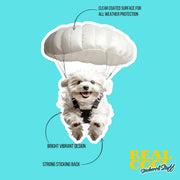 Maltese Sticker - Maltese Parachute Decal for Water Bottles, Car & Laptop - Cute Maltese Dog Vinyl Art