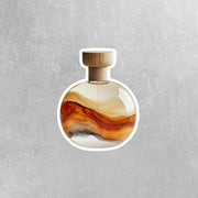 Terra Futura Perfume Bottle Sticker, Aesthetic Vinyl Decal, Unique Gift for Collectors & Home Decor