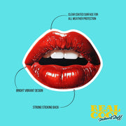 Red Lips Sticker | Sexy Lips Sticker | Cherry Red Lips Sticker