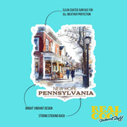 New Hope Pennsylvania Sticker | Vintage Travel Decor | Scenic Souvenir, Laptop, Water Bottle, Car Decal, Gift for Travelers