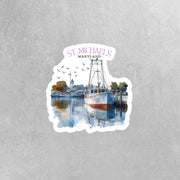 St. Michaels Maryland Sticker | Waterproof Vinyl Decal | Charm of Eastern Shore | Gift for Travelers & Locals