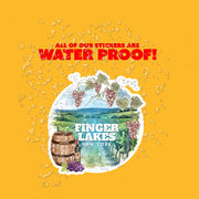 Finger Lakes New York Sticker | Vineyard Decal for Travelers & Nature Lovers