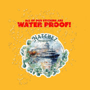 Natchez Mississippi Sticker | Mississippi River Boat Decal, Unique Travel Souvenir & Gift for River Lovers, Home Decor