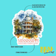 Mississippi Sticker - Mississippi Decal for Cars, Laptops, Water Bottles & Gifts - Southern Pride Vinyl Art