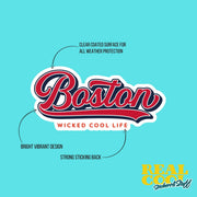 Boston Sticker | Wicked Cool Life Boston Decal | Boston Stickers
